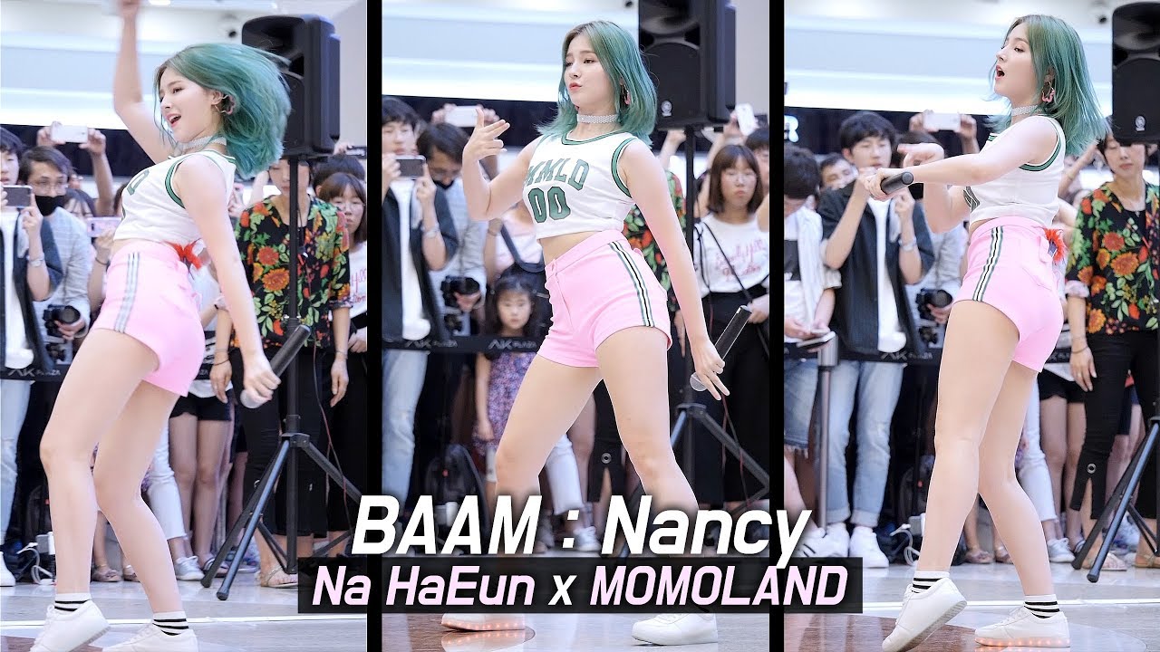 180708 낸시 Nancy 세로직캠  fancam (with 나하은) : 뱀 BAAM : Na Haeun X MOMOLAND  : 분당 AK플라자