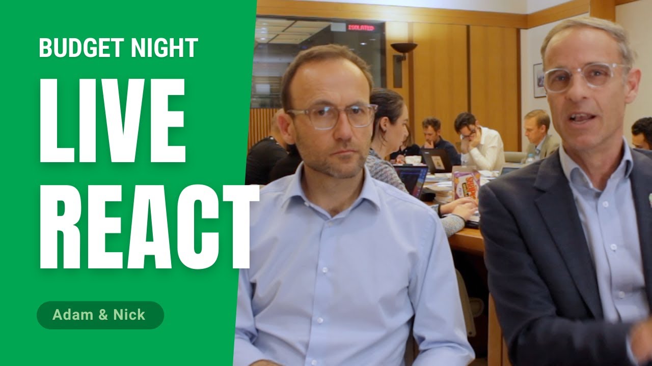 Budget Night 2021 live react with Adam & Nick