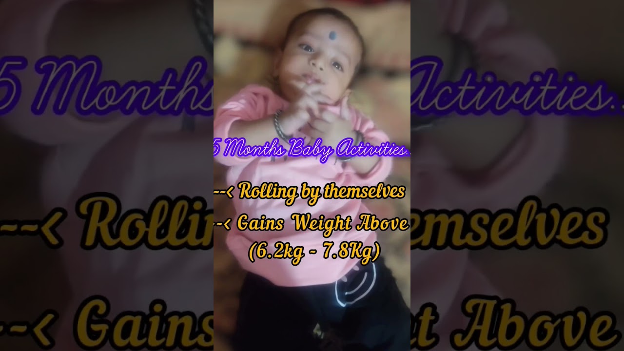 5 Months Baby activities 