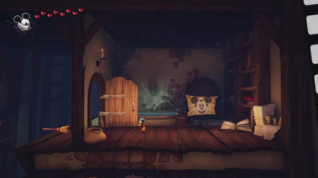 Disney Epic Mickey: Rebrushed- 2D PROJECTOR LEVEL- FANTASIA SCENE THREE