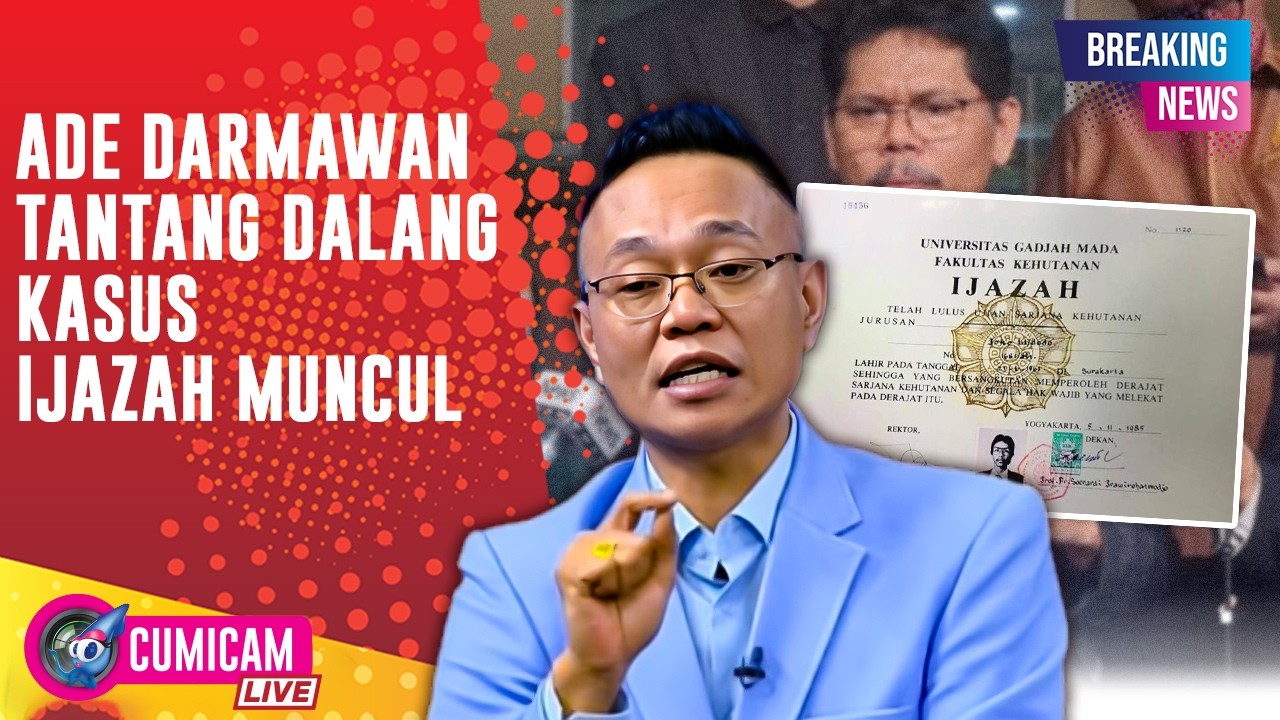 BREAKING NEWS! Panas! Ade Darmawan Minta Oknum Dibalik Kasus Ijazah Jokowi Keluar Dari Persembunyian