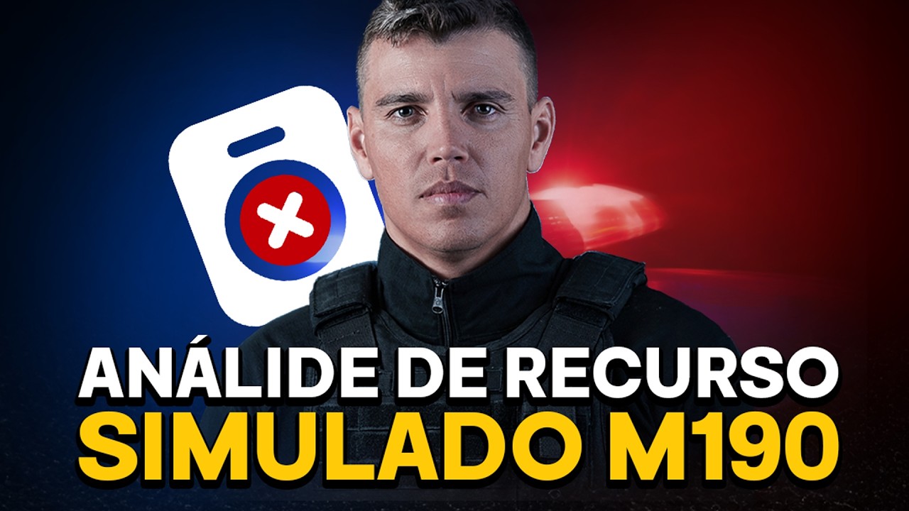An&aacute;lise de Recurso do Simulado M190 | CFO PMDF 2026