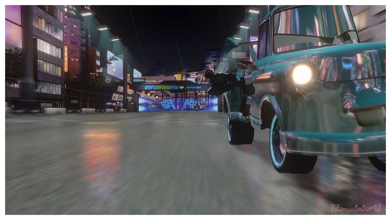 Cars 2 The Video Game | Tokyo Mater - Battle Race | Ginza Sprint 5 Laps