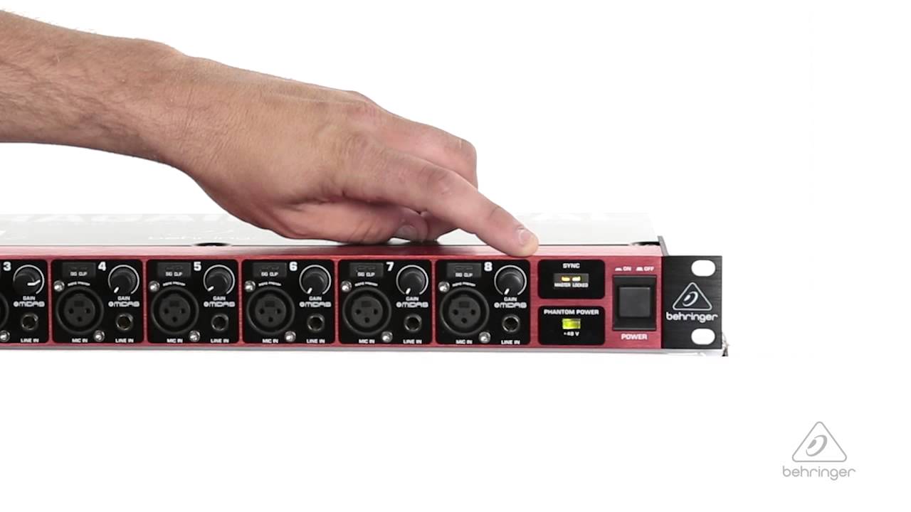 ULTRAGAIN DIGITAL ADA8200 ADAT Mic Preamp / Interface