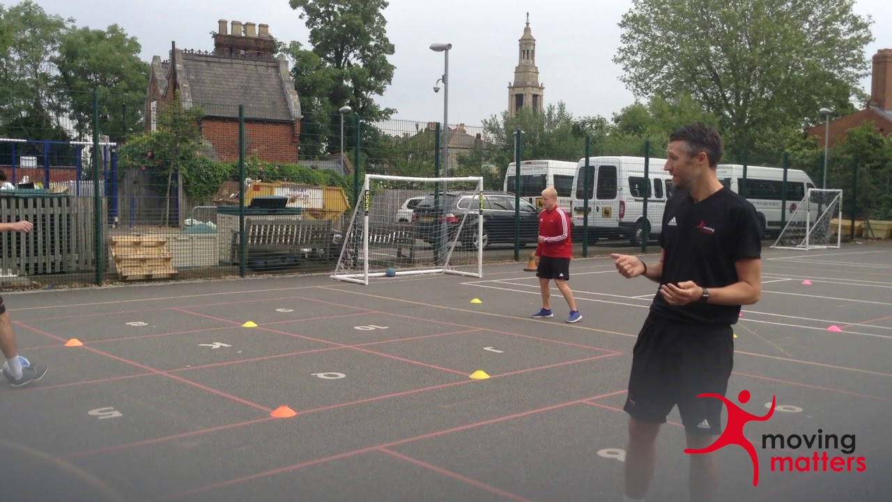 Social Distancing PE Football -  Pass and Receive Activities