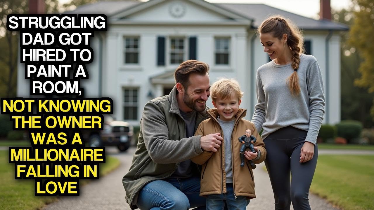 Struggling Dad Got Hired To Paint A Room, Not Knowing The Owner Was A Millionaire Falling In Love