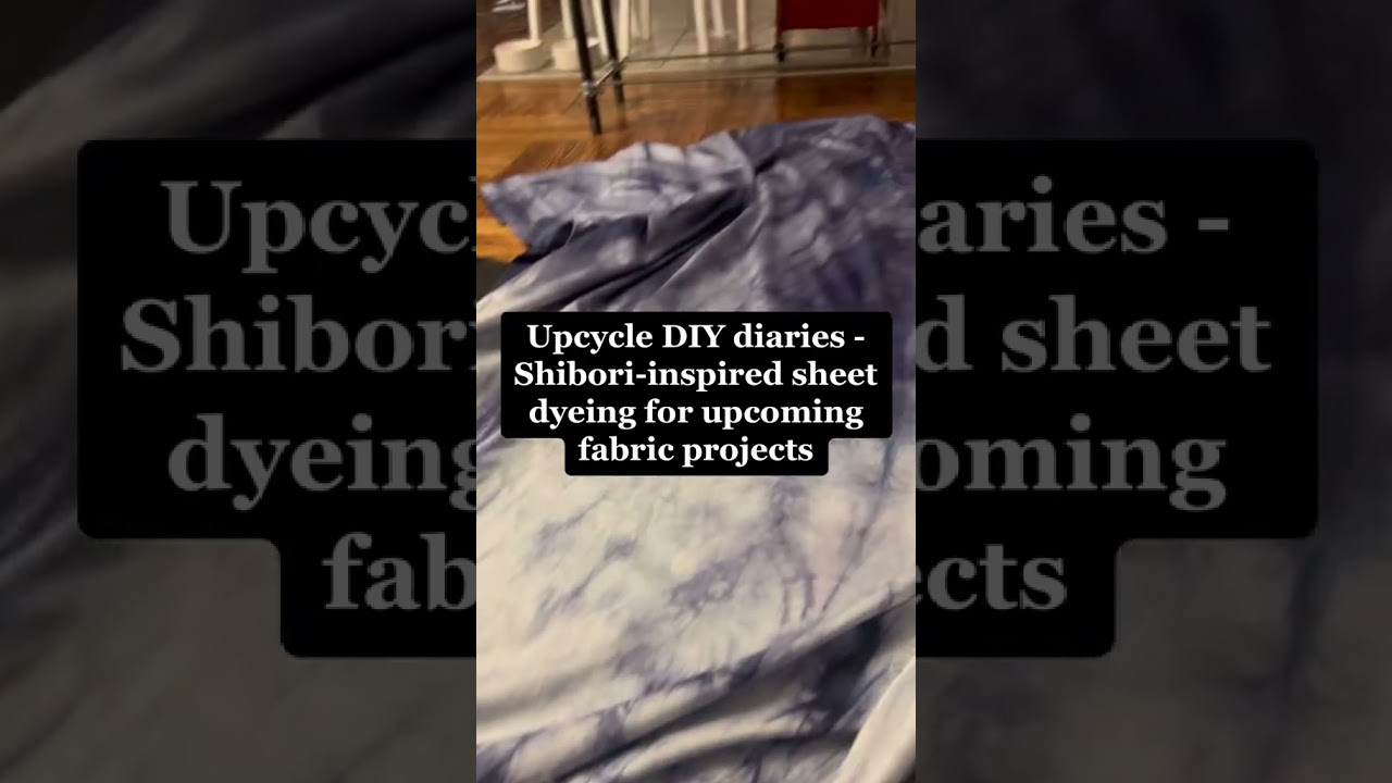 Upcycling Fabric Using Shibori Tie Dye Techniques with a Pole