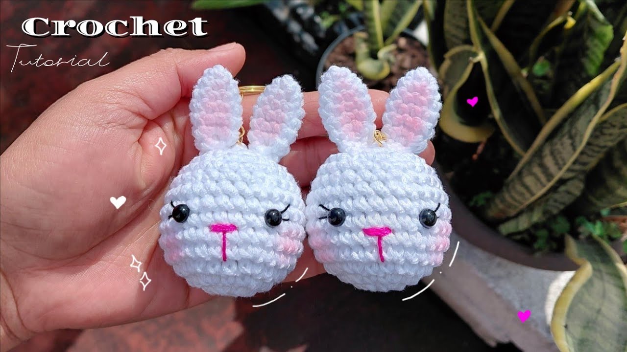 Teje y VENDE : Llavero de Conejito a crochet 