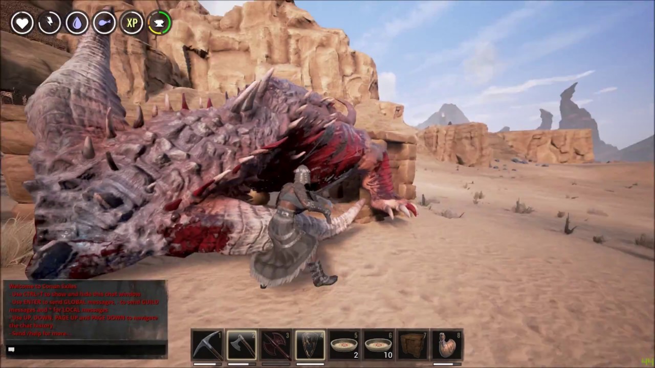 Conan Exiles solando M&atilde;e Rubra
