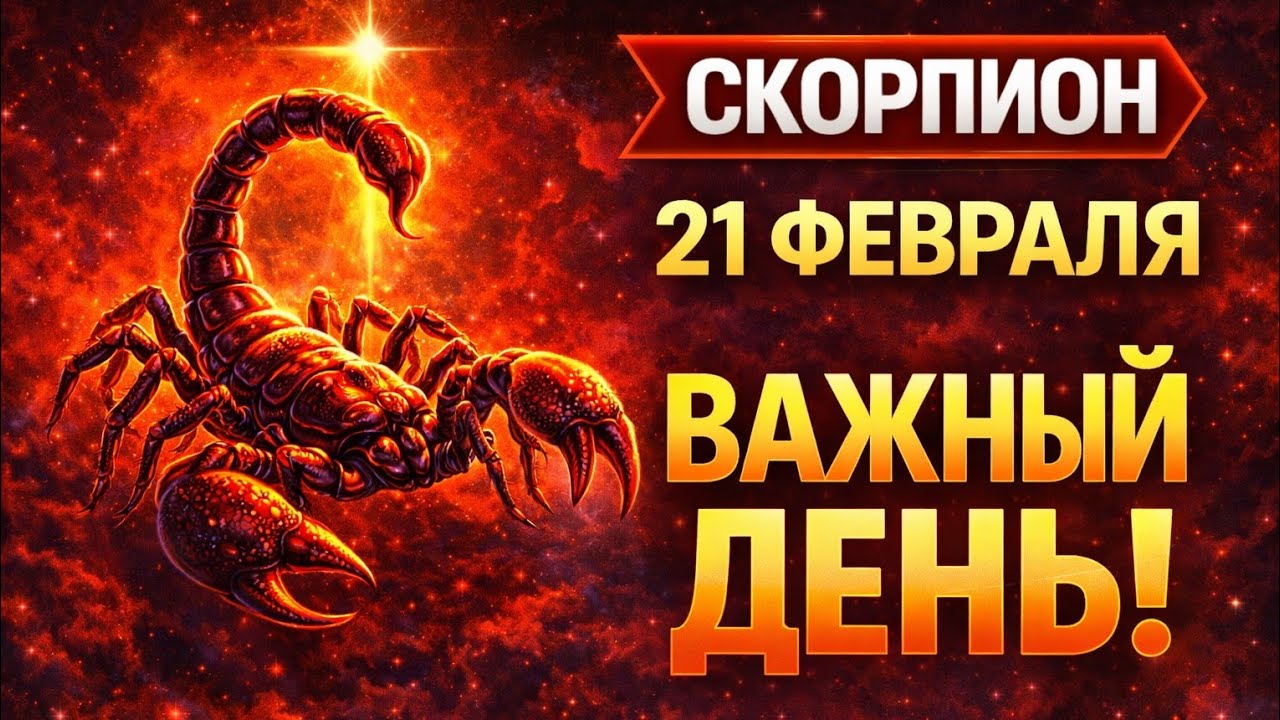 Скорпион  21 февраля может многое расставить по местам. Гороскоп на сегодня для Скорпиона !