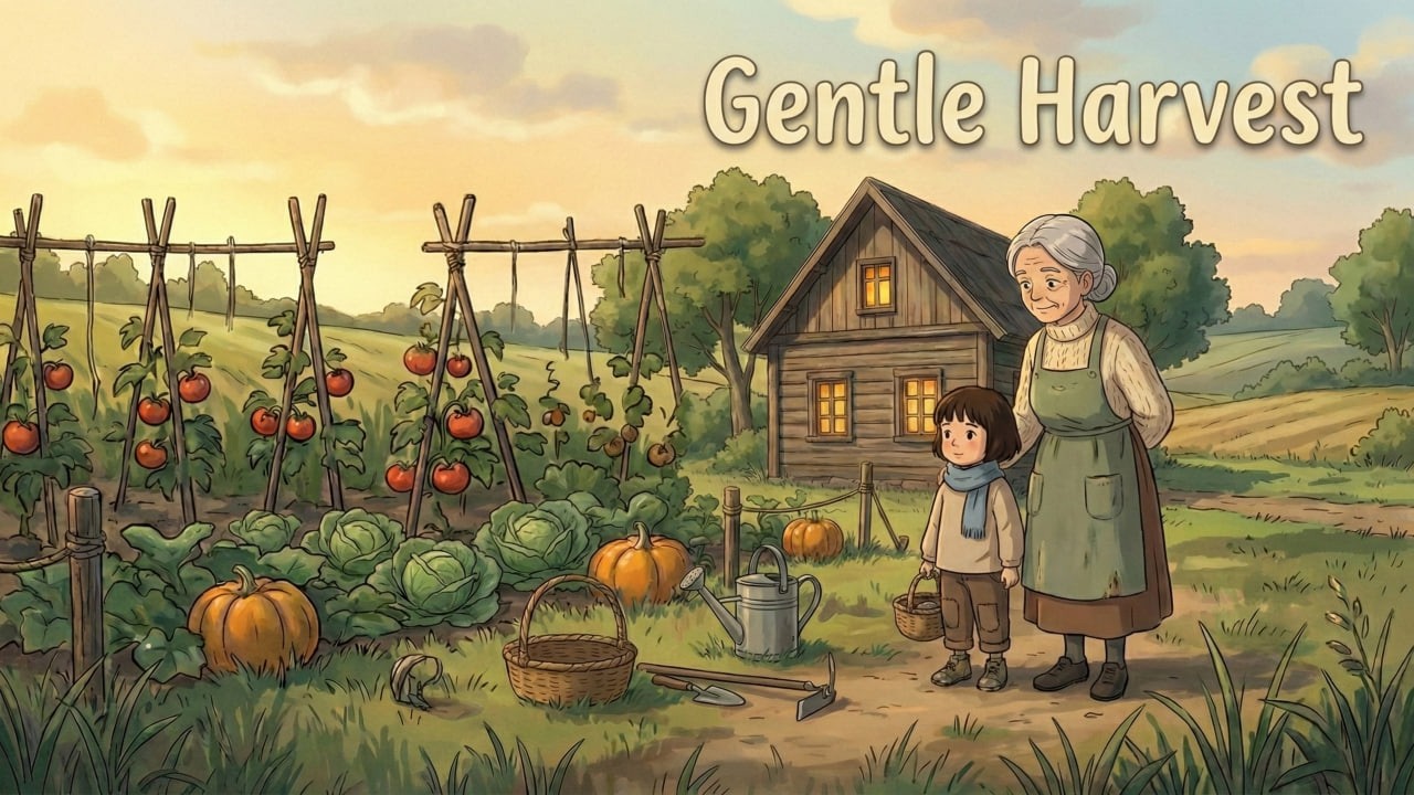 The Floating Vegetable Garden | A Cozy Ghibli-Style Countryside Story