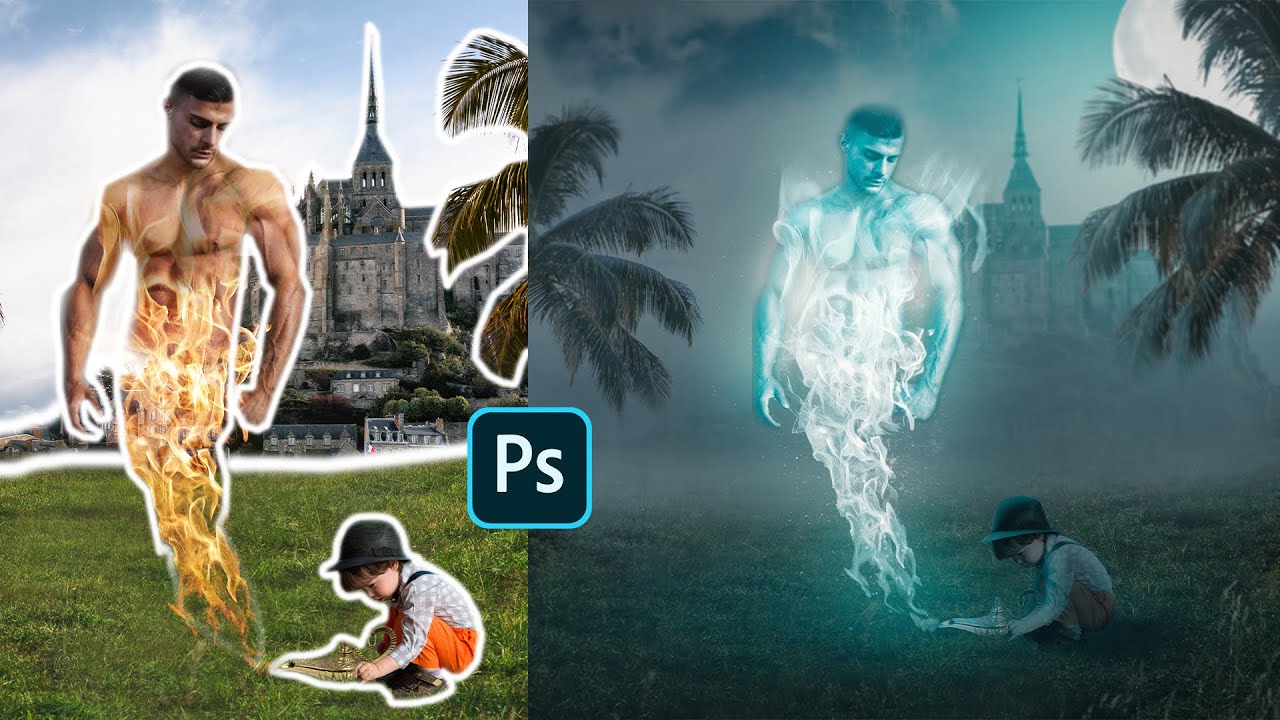 Aladdin photo manipulation | Photoshop Speed Art