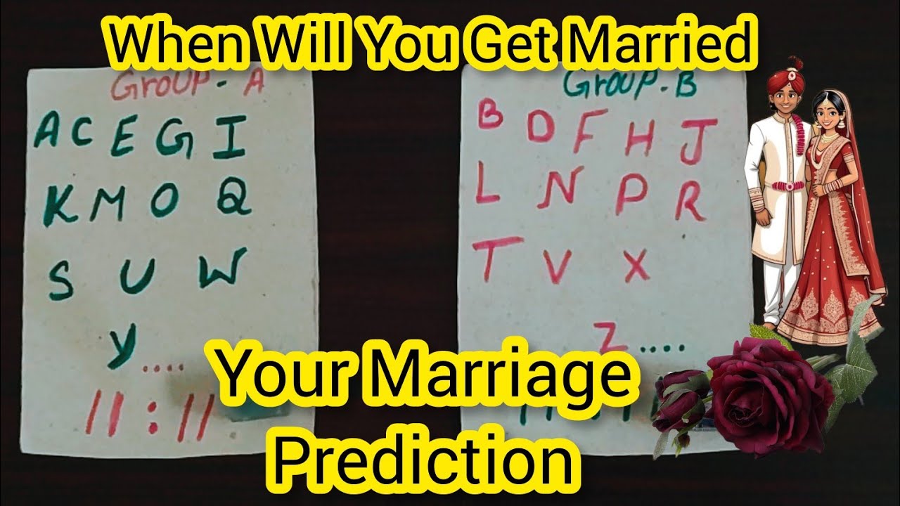 Marriage Prediction For You When Will You Get Married Tarot Astrology Prediction