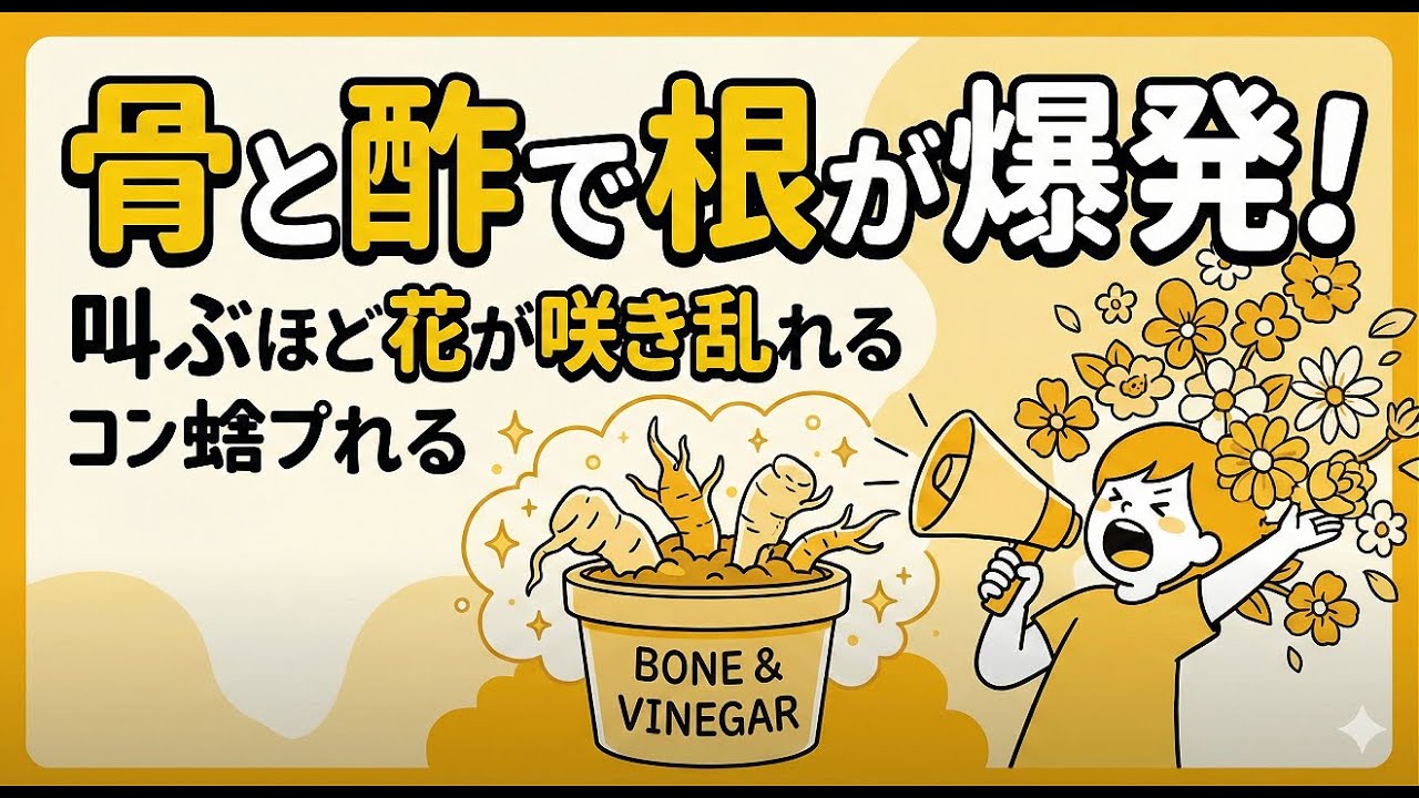 【園芸裏技】肥料代０円でプロ級の庭！食べ終わった骨を正しく処理して、一年中花を咲かせ続ける硬核な底肥の作り方