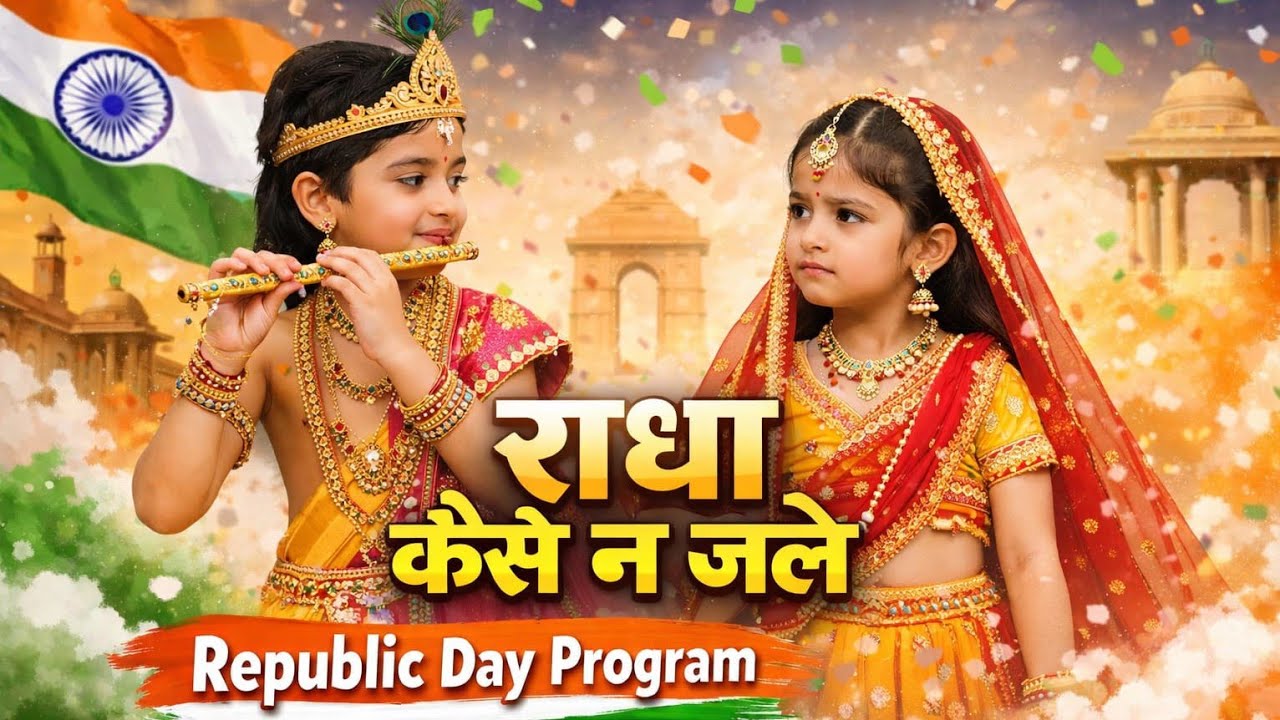 राधा कैसे न जले | Radha Kaisa na Jale | Janmashtami Special | School Dance Program| Easy Dance Steps