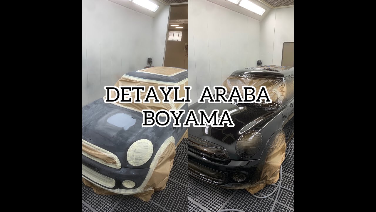 DETAYLI ARABA BOYAMA (mini cooper) Siyah #kaportaboya #kaporta #carrosserie