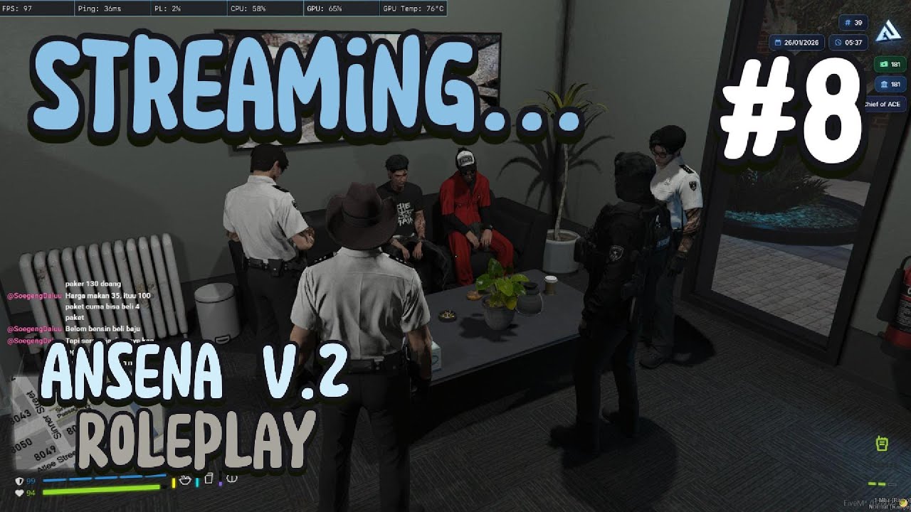 TERJADI PERAMPOKAN WARUNG | ANSENA ROLEPLAY INDONESIA | GTA V | #AnsenaRoleplay | #8