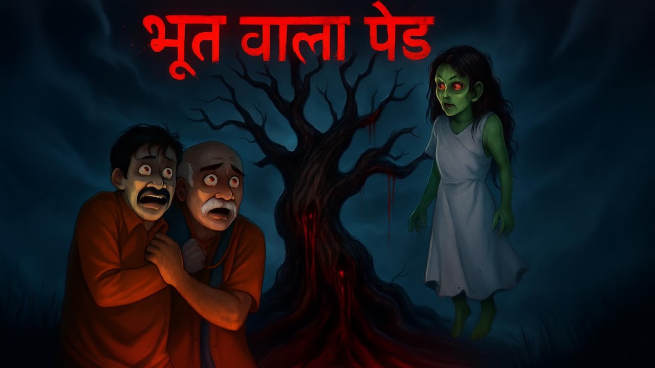 भूत वाला पेड़।भूत की कहानी।अमावस की रात।Horror Cartoon hindi Story। Hindi Stories। Hindi Cartoon।
