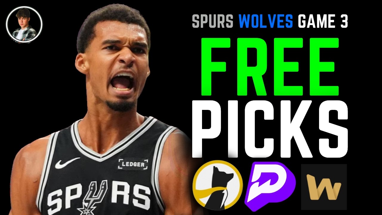 CRAZY VALUE 🚀 NBA PLAYOFFS SPURS WOLVES GAME 3 PICKS | PRIZEPICKS PLAYER PROPS | MAY 8TH #nba