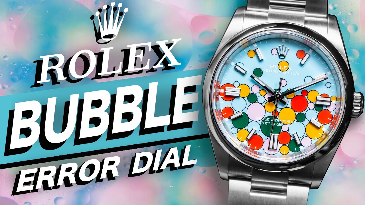 Is this Rolex Ugliest Oyster Perpetual or an Inside Joke? (Bubble Celebration Dial + Error)