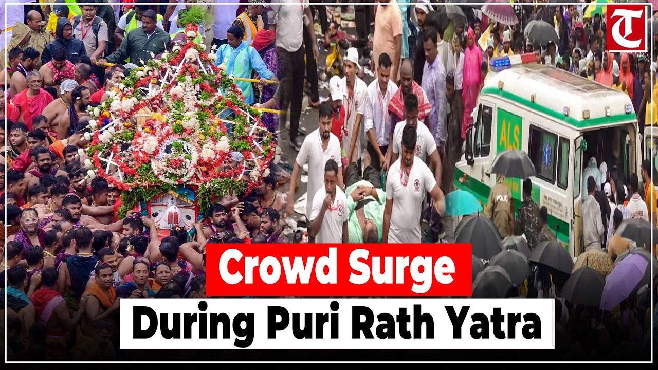 Puri Rath Yatra: One Dead, Several Injured After Crowd Surge During Chariot Pulling