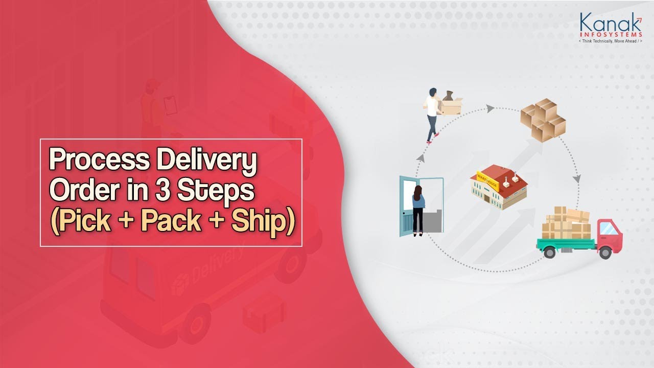 Process Delivery Order in 3 steps (Pick + Pack + Ship) - Odoo Feature