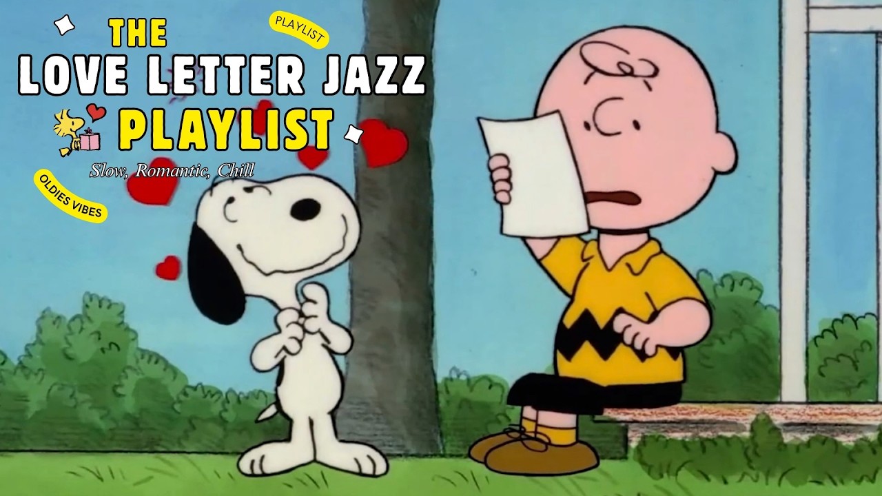 [𝐩𝐥𝐚𝐲𝐥𝐢𝐬𝐭] Vintage Slow Love Jazz with Snoopy 🌹✨ Love Letter Instrumental for Romantic Mood