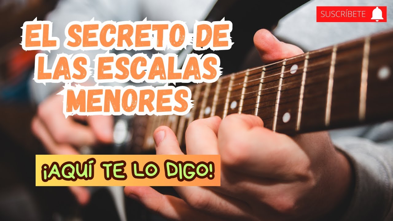 Practica la ESCALA MENOR NATURAL en sus 12 tonalidades usando patrones de digitación en la guitarra