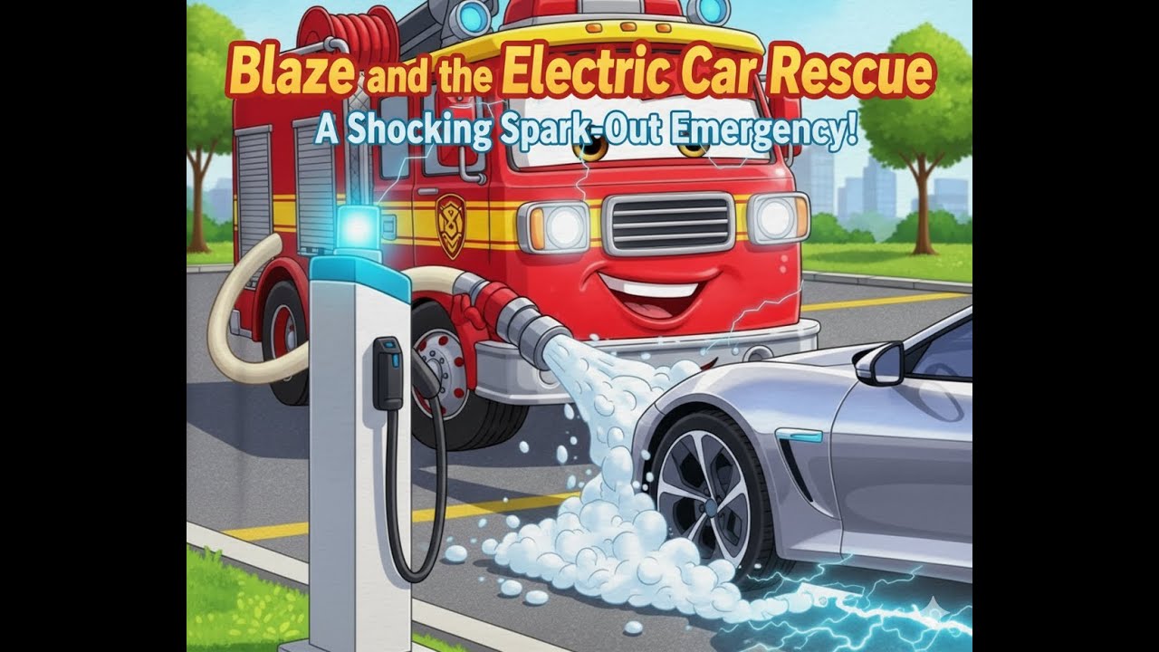 Blaze and the Electric Car Rescue - Storytime