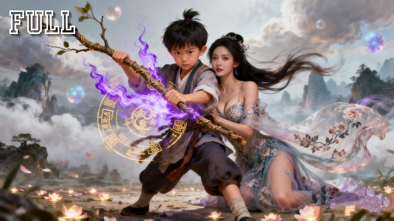 6-anyos na bata, pala ang pinakamalakas na swordsman! Nabiyak ang bundok para sa magandang mommy.