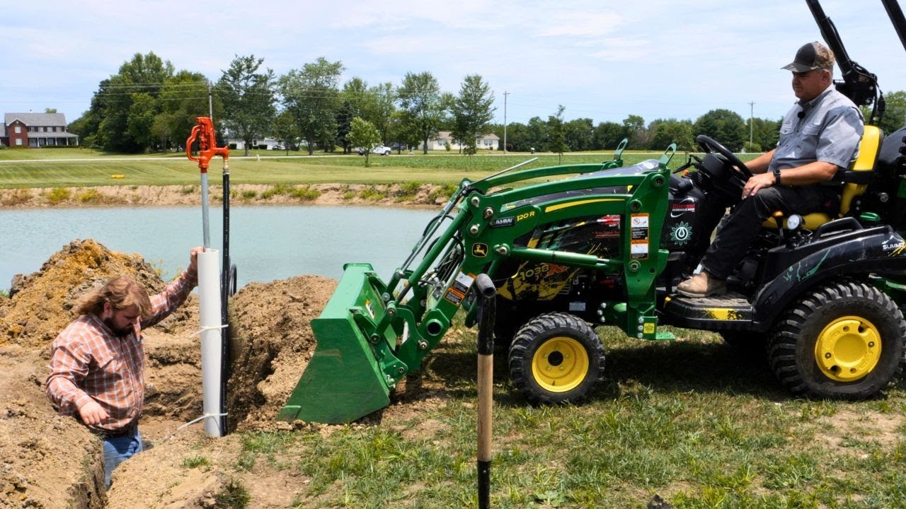Can I Use Well Water To Fill New Pond? Bury Water / Electric Line. Install Yard Hydrant Made Easy
