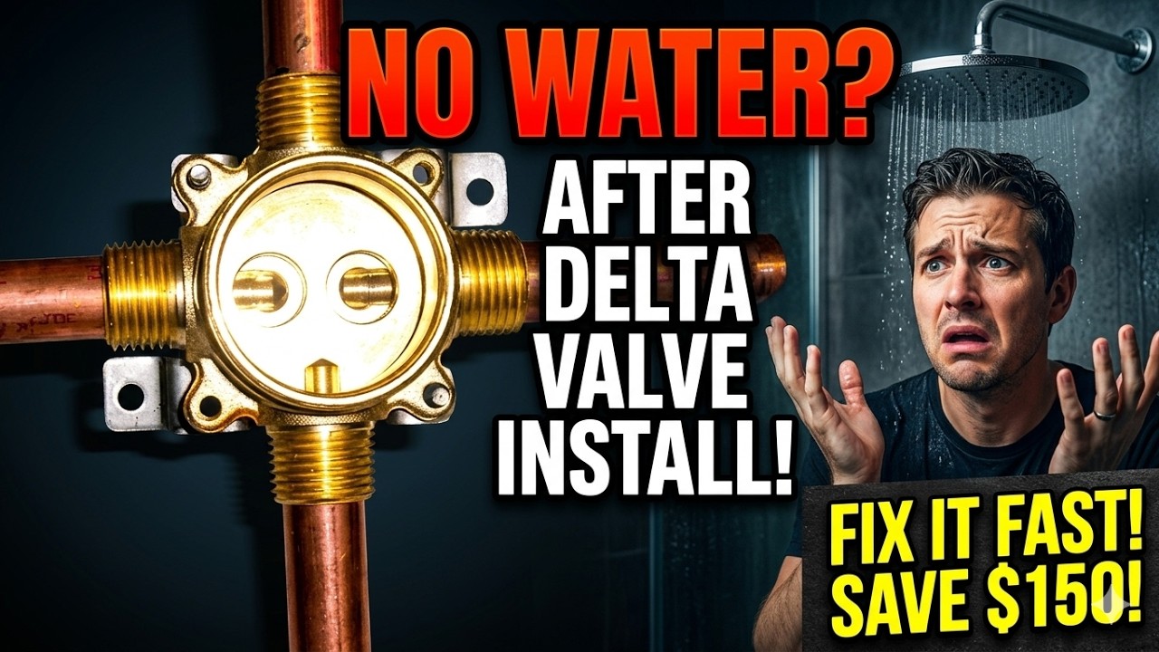 Why Your Shower Has No Water Delta Valve Mistake Explained