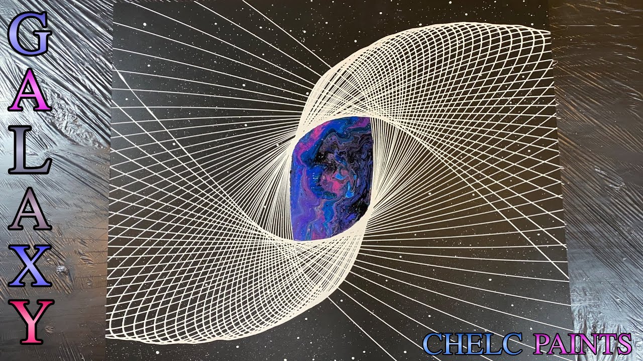 How to Create an AMAZING PENDULUM PAINTING by CHELC PAINTS / MESMERIZING ARTIST / Galaxy Paint Pour