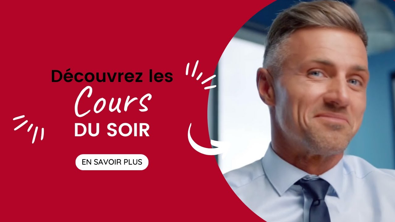 Le cours du soir : formez-vous &agrave; votre rythme, sans interrompre votre activit&eacute; !