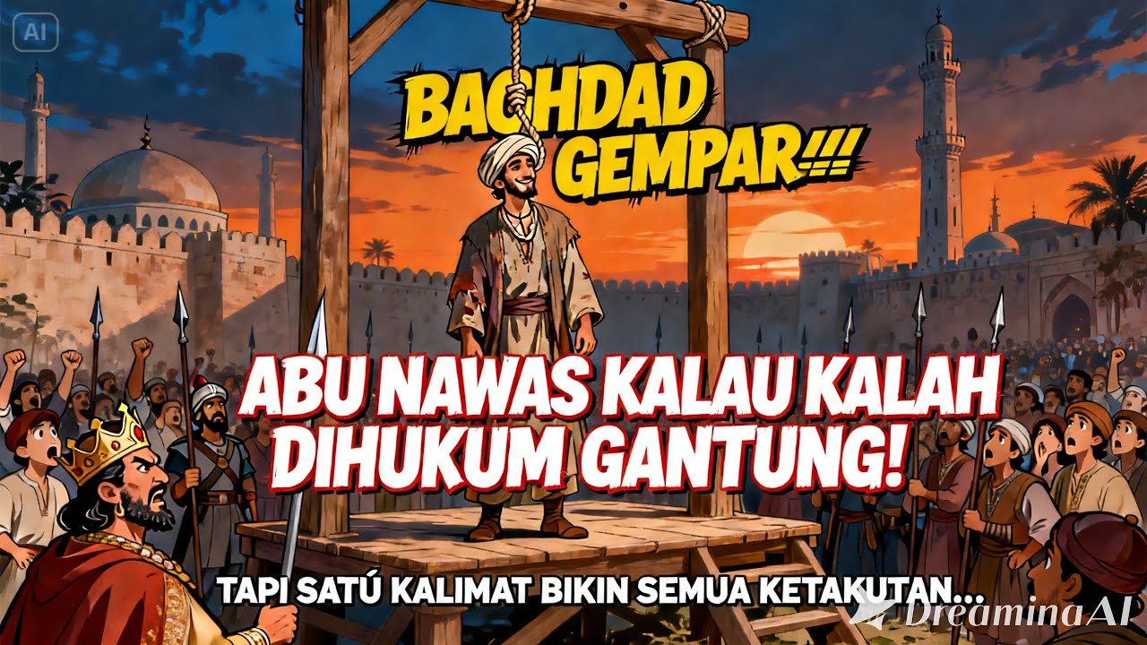 baghdad gempar‼️abu nawas kalau kalah dihukum gantung tapi satu kata bikin pendeta terdiam.