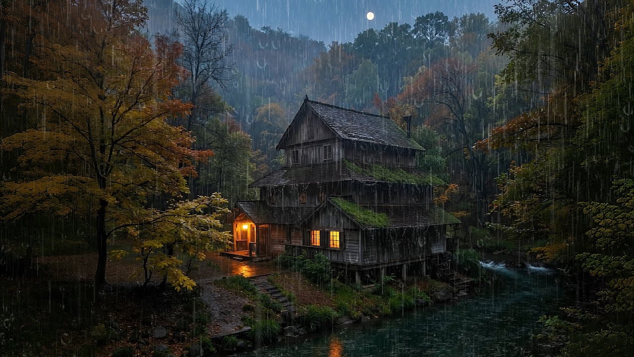 Deep Sleep Rain Forest Thunderstorm | Heavy Rain Sounds for Insomnia and Stress Relief