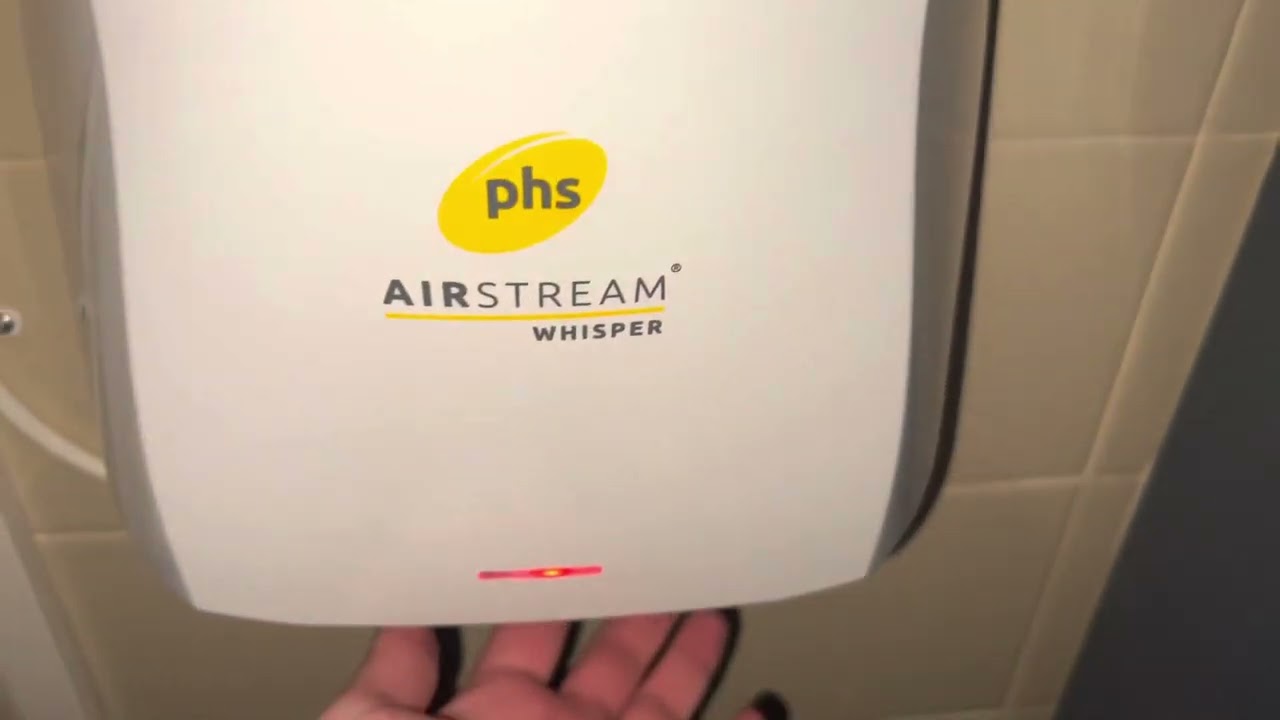 PHS airstream whisper hand dryer at the Globe Chelmsford