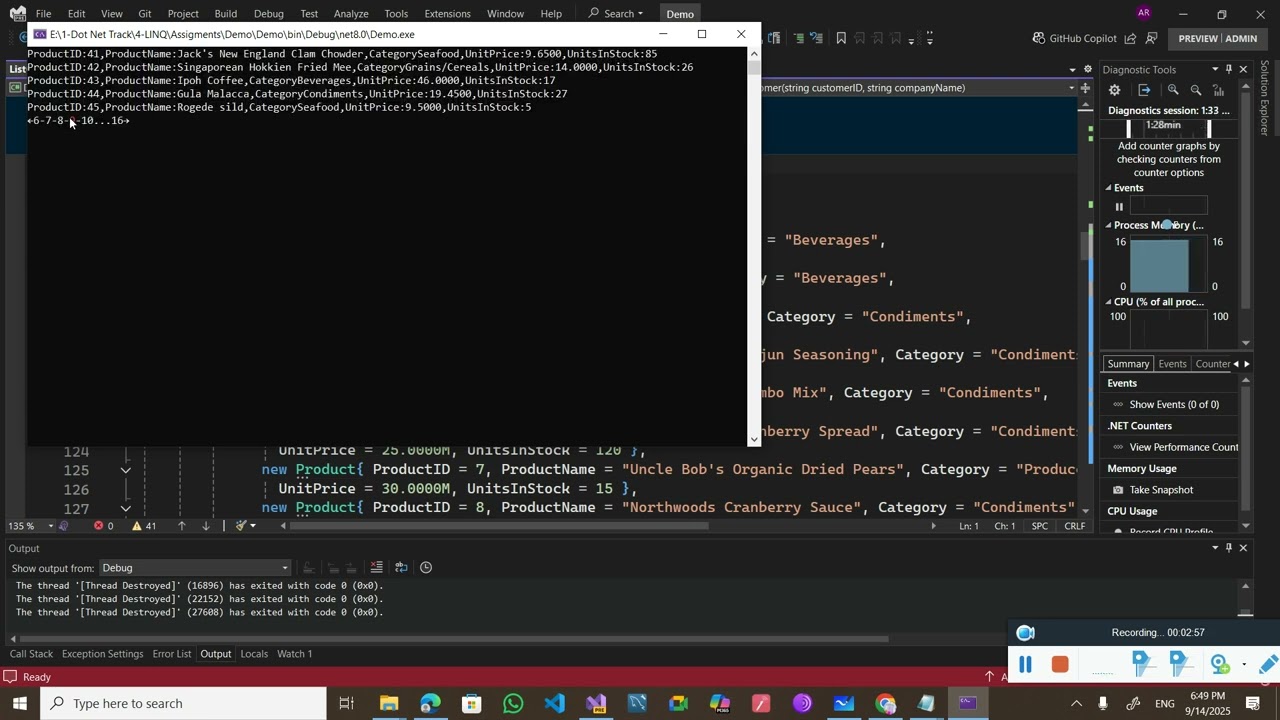 LINQ Task 1