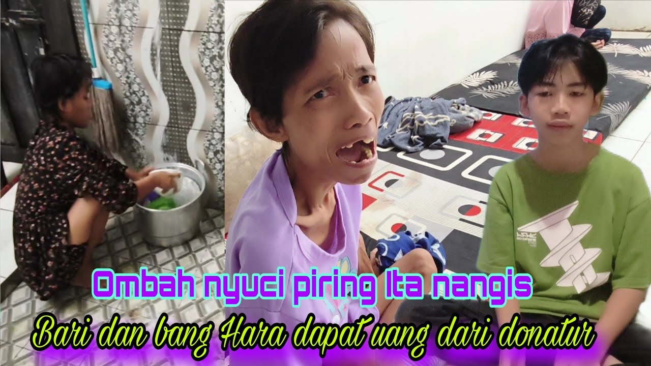 Ita, Bang Hara & Bari dapat uang dari donatur #egoadriano #sinauhurip #odgj  #petualanganalamdesaku 
