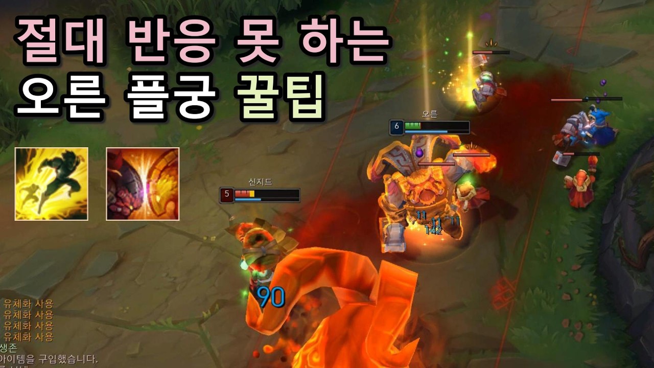 절대 반응 못하는 오른 플궁 꿀팁