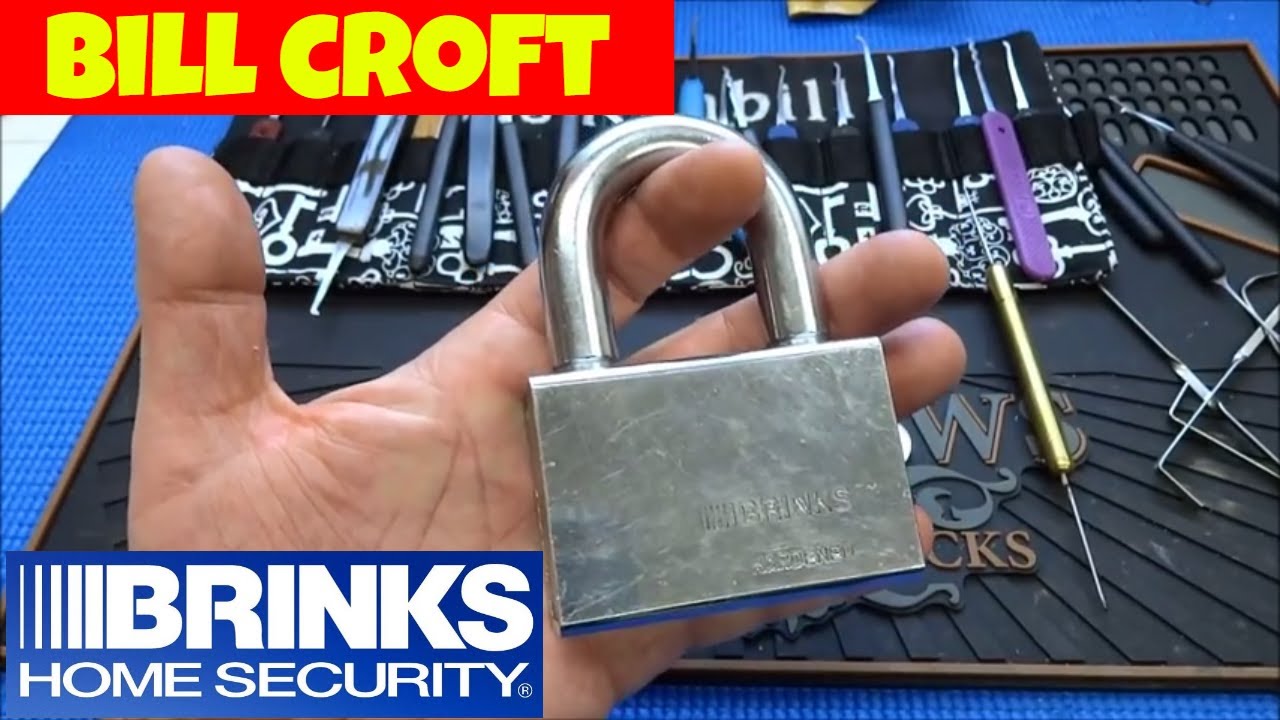 (562) Huge Brinks Armored Padlock Picked Open