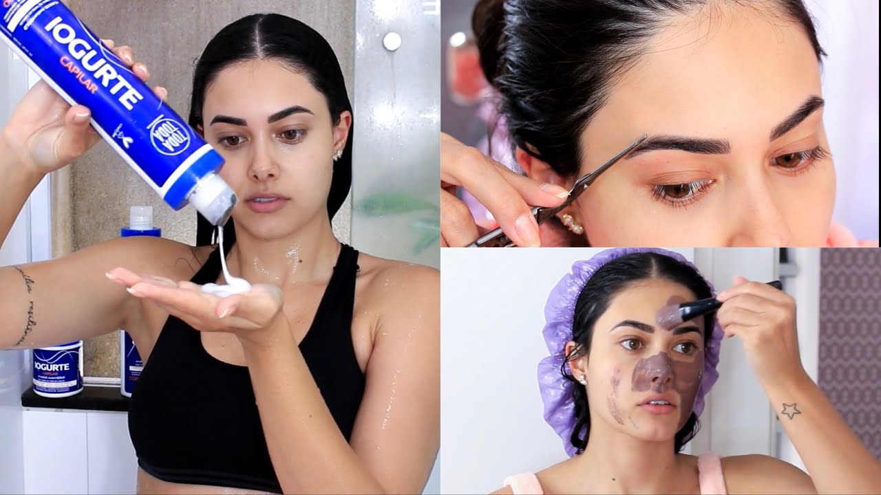 SPA DAY | TIRANDO A SOBRANCELHA, HIDRATAÇÃO E MANICURE