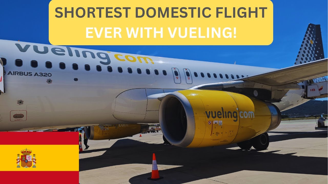 TRIP REPORT | HOW IS IT TO FLY ON A 22 MINUTES FLIGHT WITH VUELING?  VALENCIA TO IBIZA | AIRBUS A320