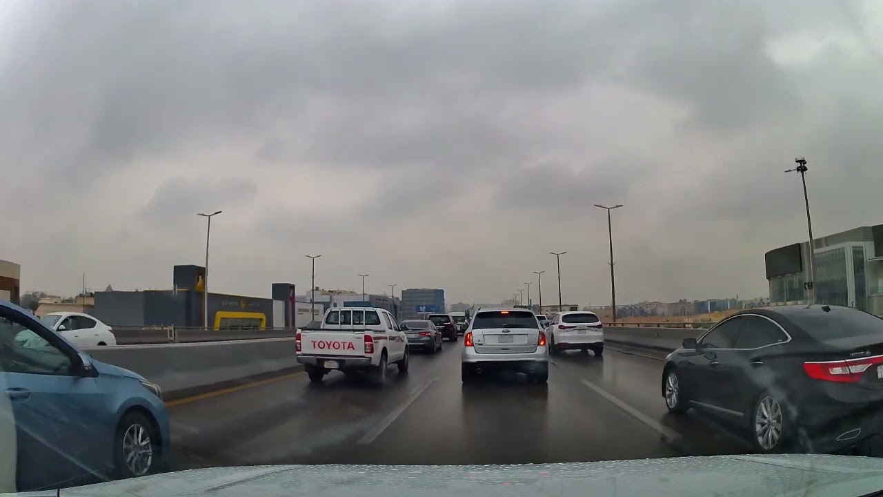 Rainy City Car Driving ASMR No Music | No Talking