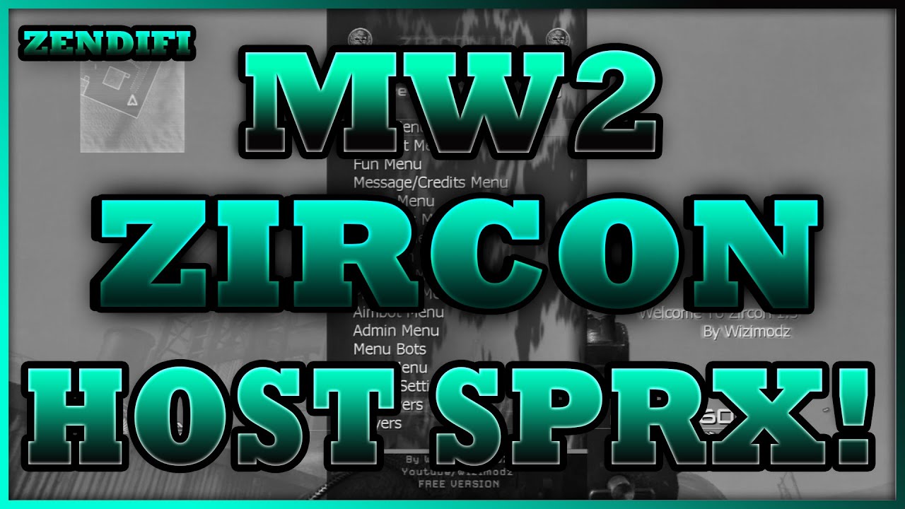 *MW2* ZIRCON V1.5  [PS3/CFW] SHOWCASE HOST SPRX MOD MENU | FREE DOWNLOAD!