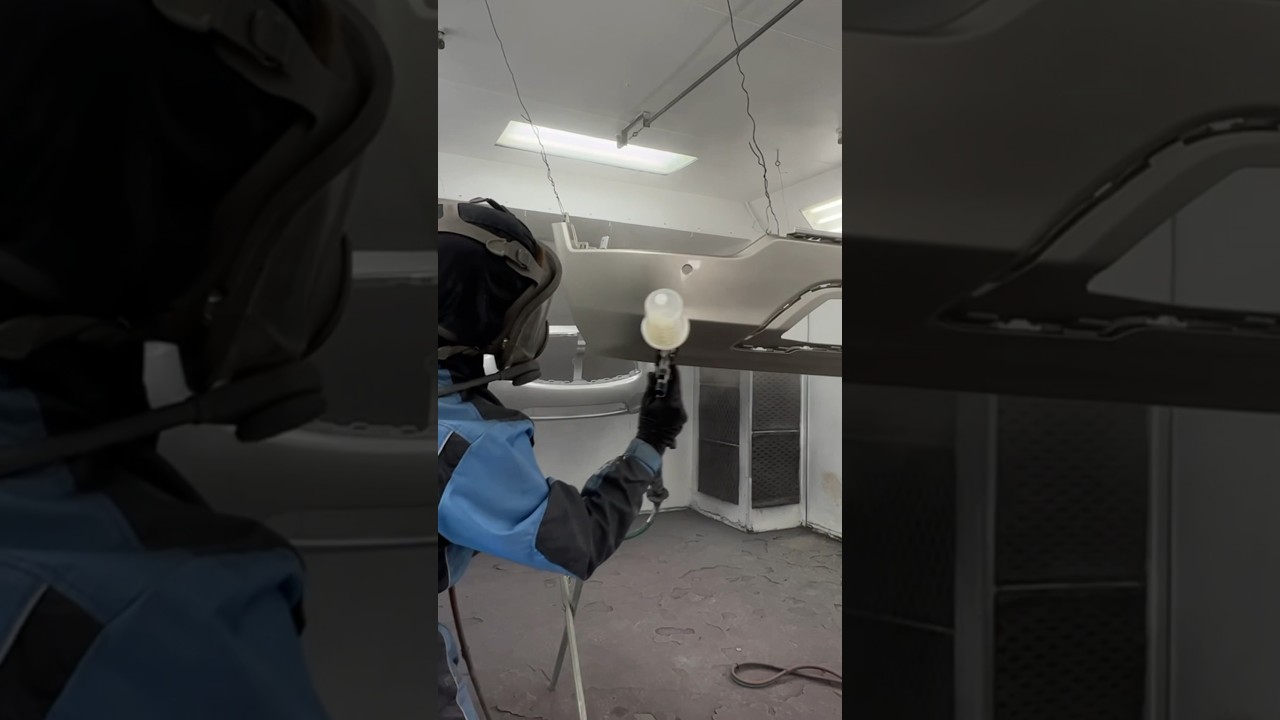 TWO TONE PAINT JOB WITH MATTE CLEAR COAT #autobodypaint #bodyshop #car
