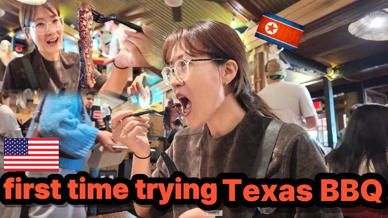 🇰🇵North Korean Defectors Try Terry Black's BBQ For The First Time In Texas🇺🇸