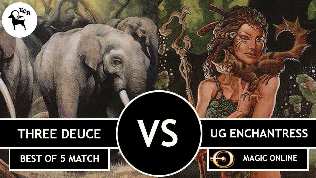 Premodern Three Deuce против UG Enchantress — матч MTGO Best of 5