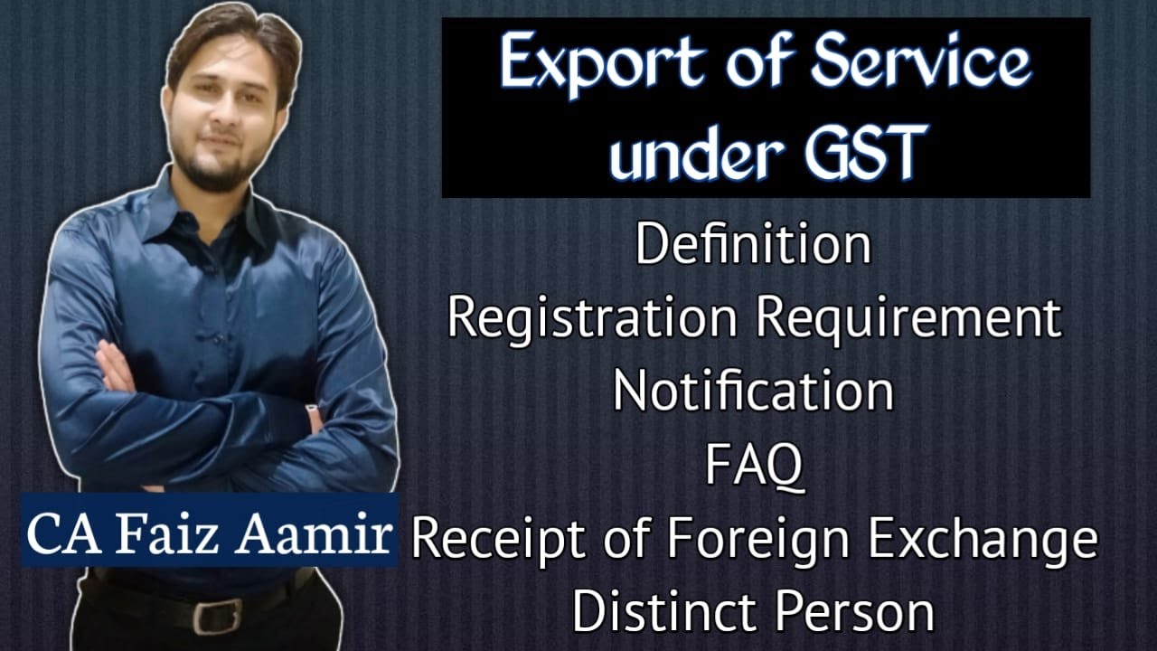 Export of Service under GST