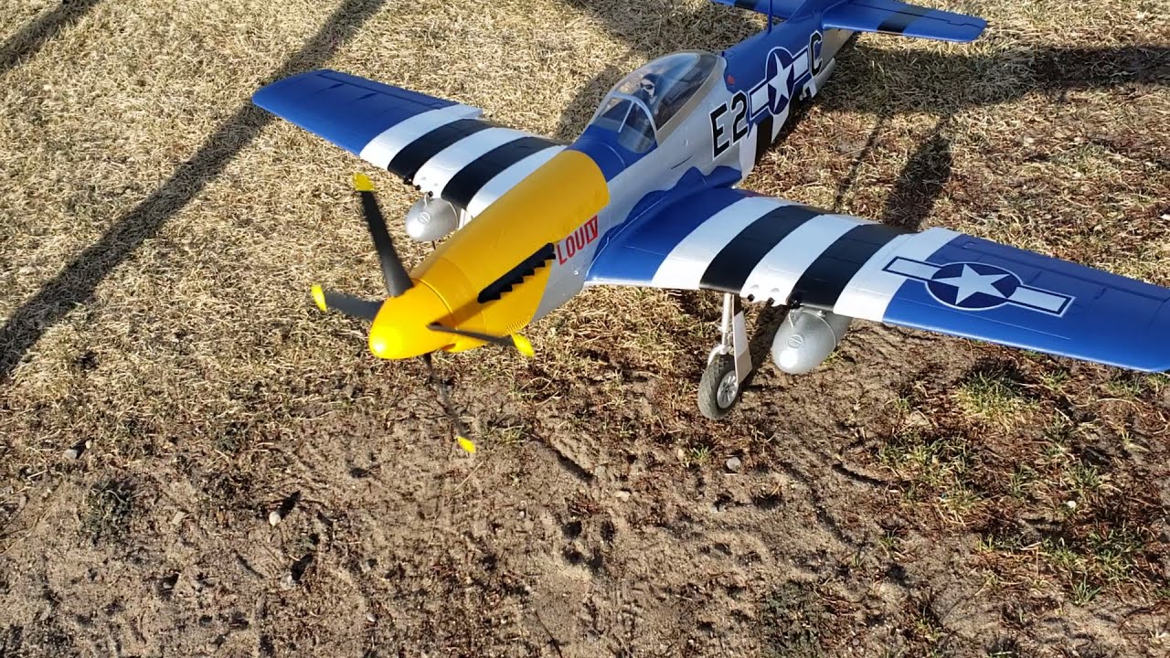 Eflite 1.5 m P51 D LOU IV flight video